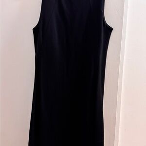 Wilfred Navy Silk Midi Dress